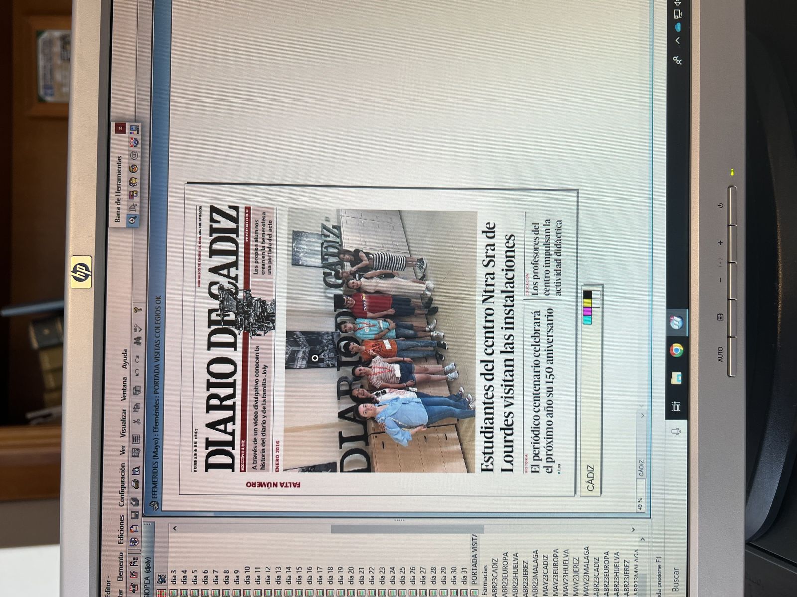 El colegio Upace de San Fernando visita Diario de Cádiz