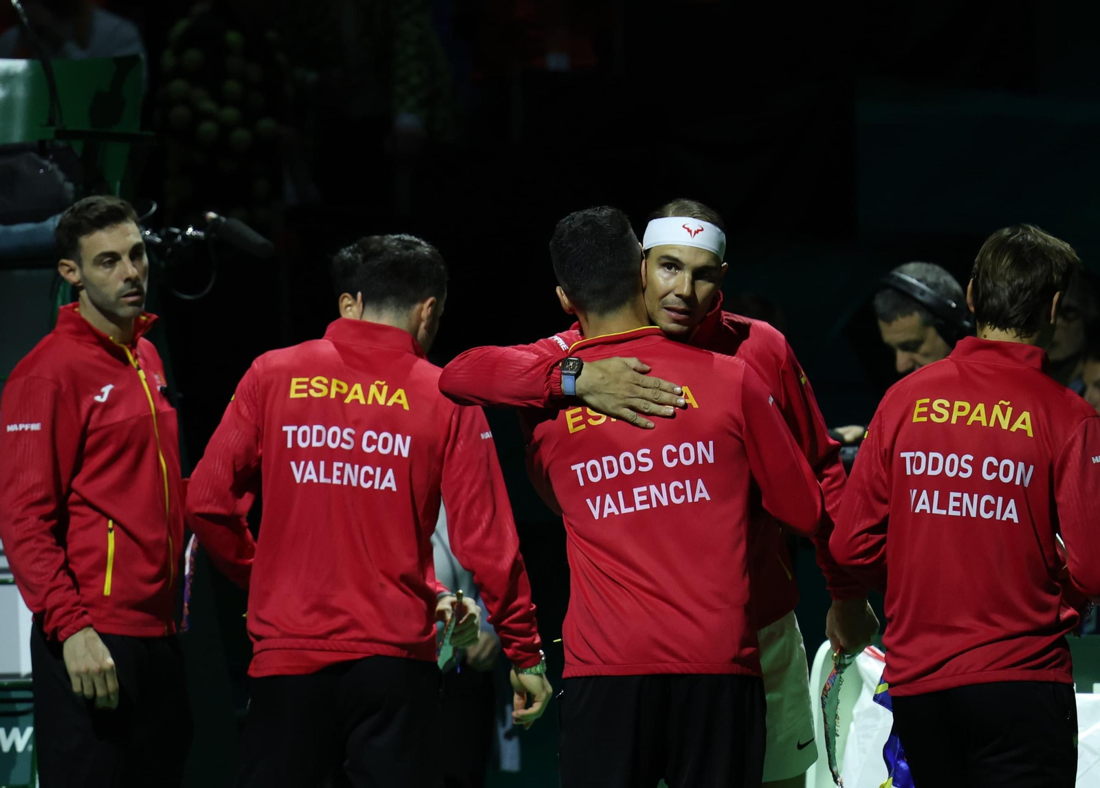Las lágrimas de Rafa Nadal al sonar el himno antes de su última Copa Davis