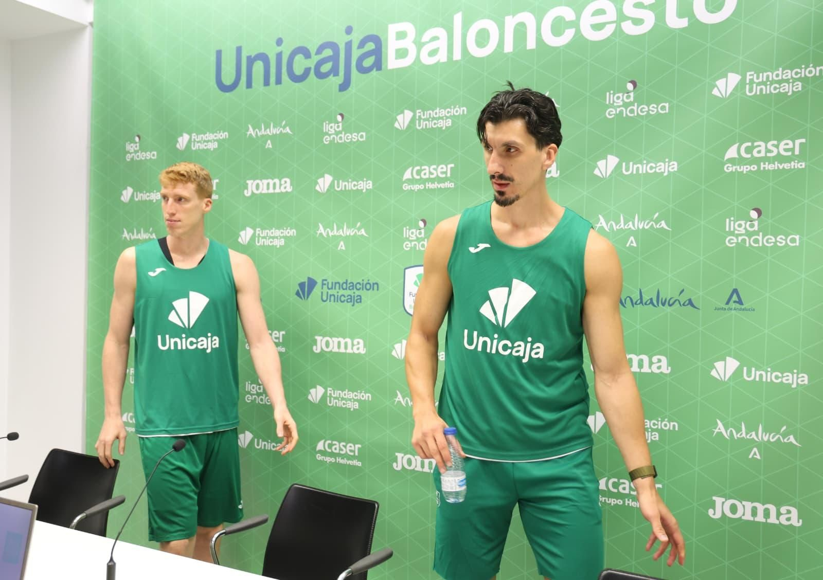 Chris Duarte, Alberto Díaz y Djedovic, en la previa de la Liga Endesa