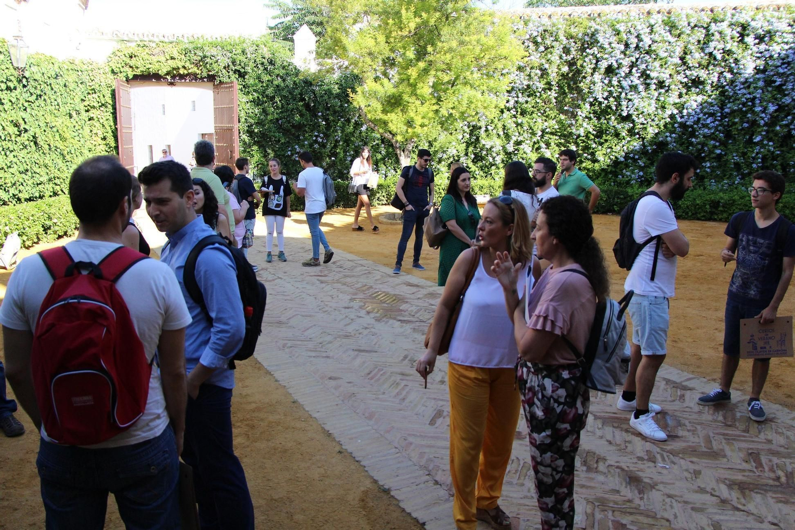 Alumnos de los cursos de verano de Carmona de la UPO en una edición pasada