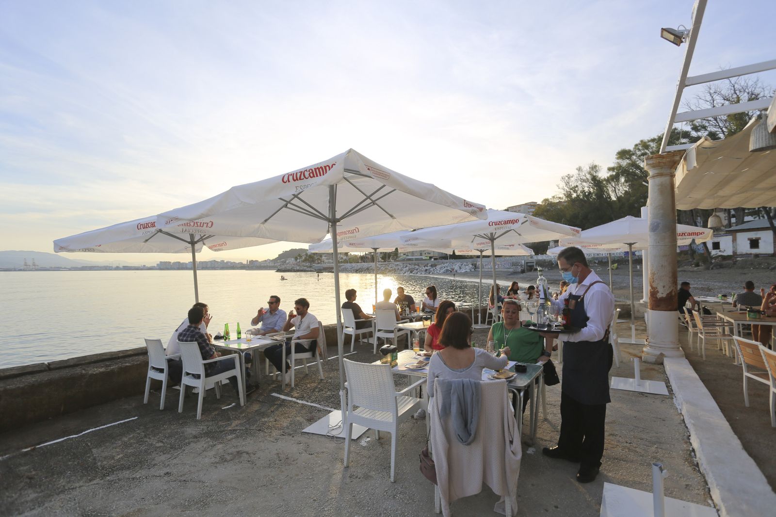 Las mejores vistas de la bahía, desde el balneario de los Baños del Carmen, en Málaga
