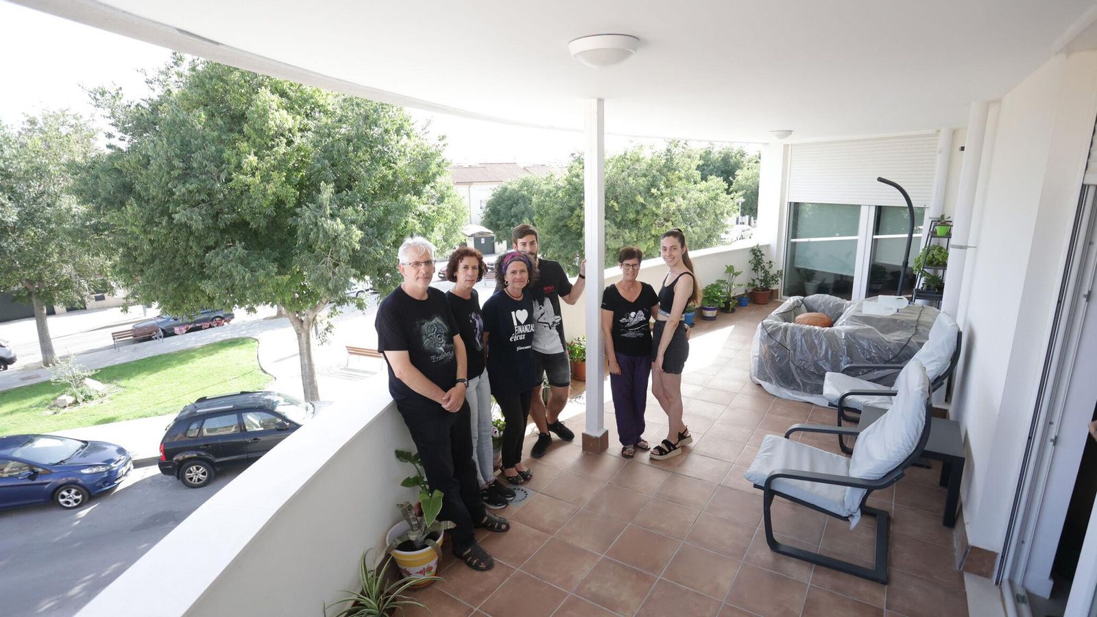 Una de las terrazas del edificio.