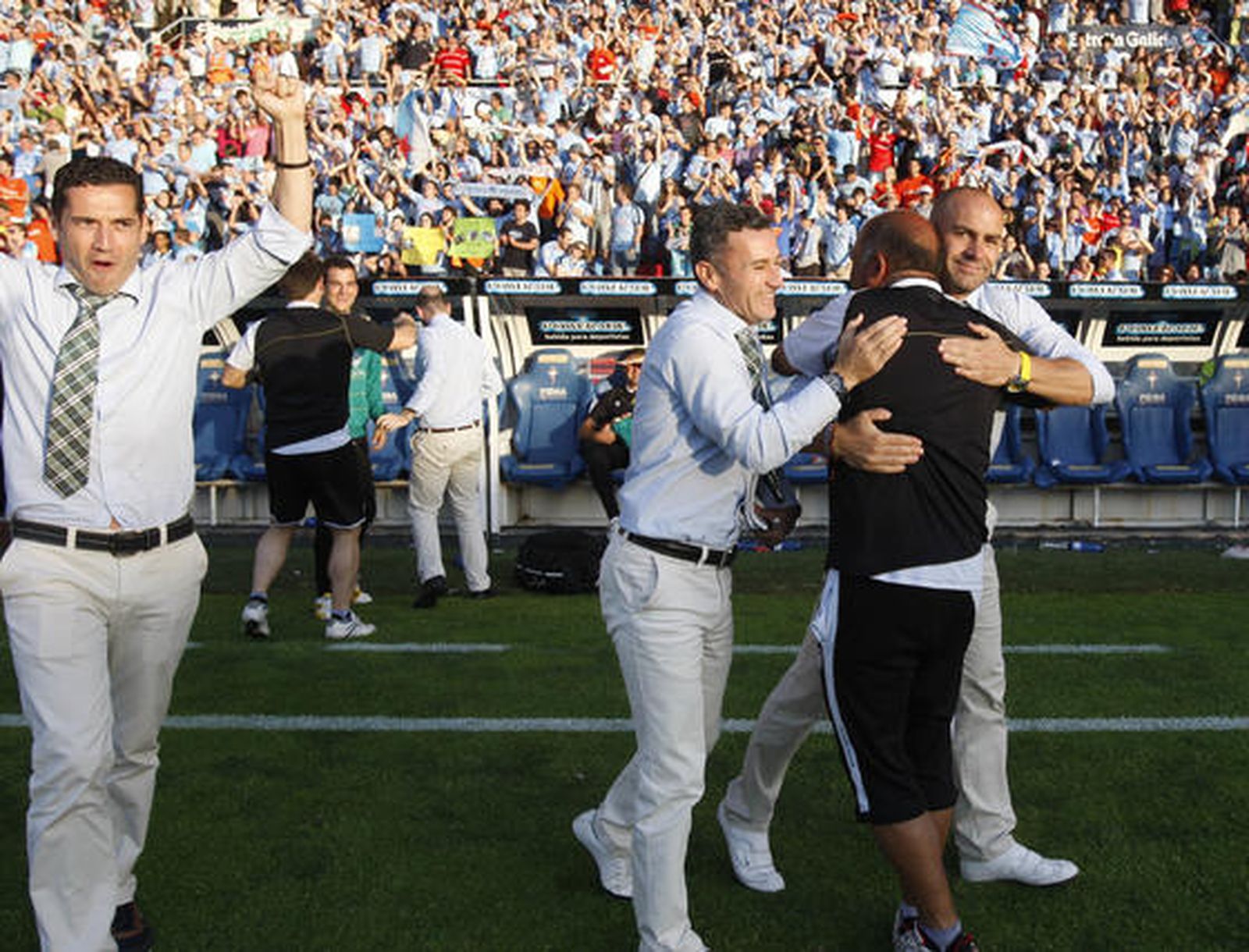 El Córdoba se clasifica para los 'play off' tras empatar sin goles con el Celta.

Foto: LOF