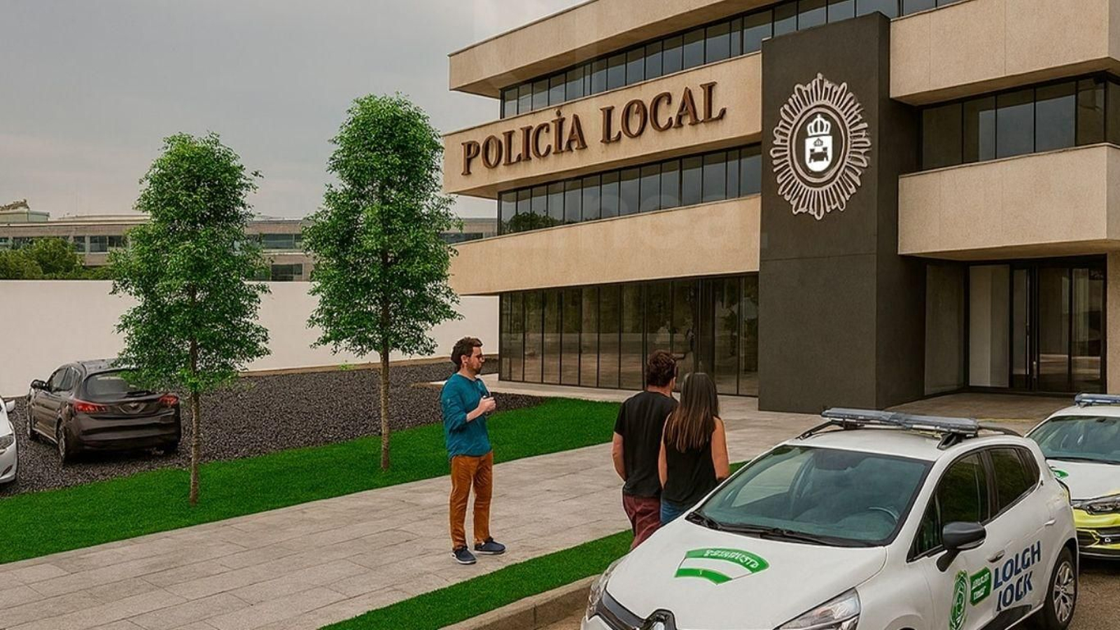 Recreación de la nueva Jefatura de la Policía Local de La Línea.