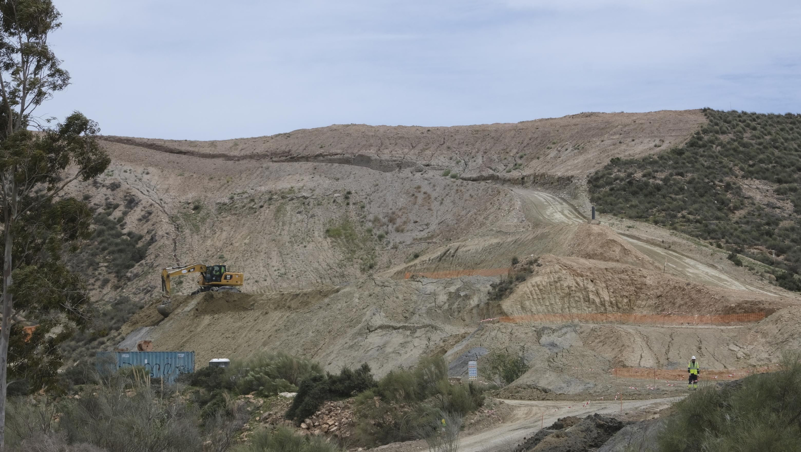 Imágenes de la visita a las obras del AVE en Almería.