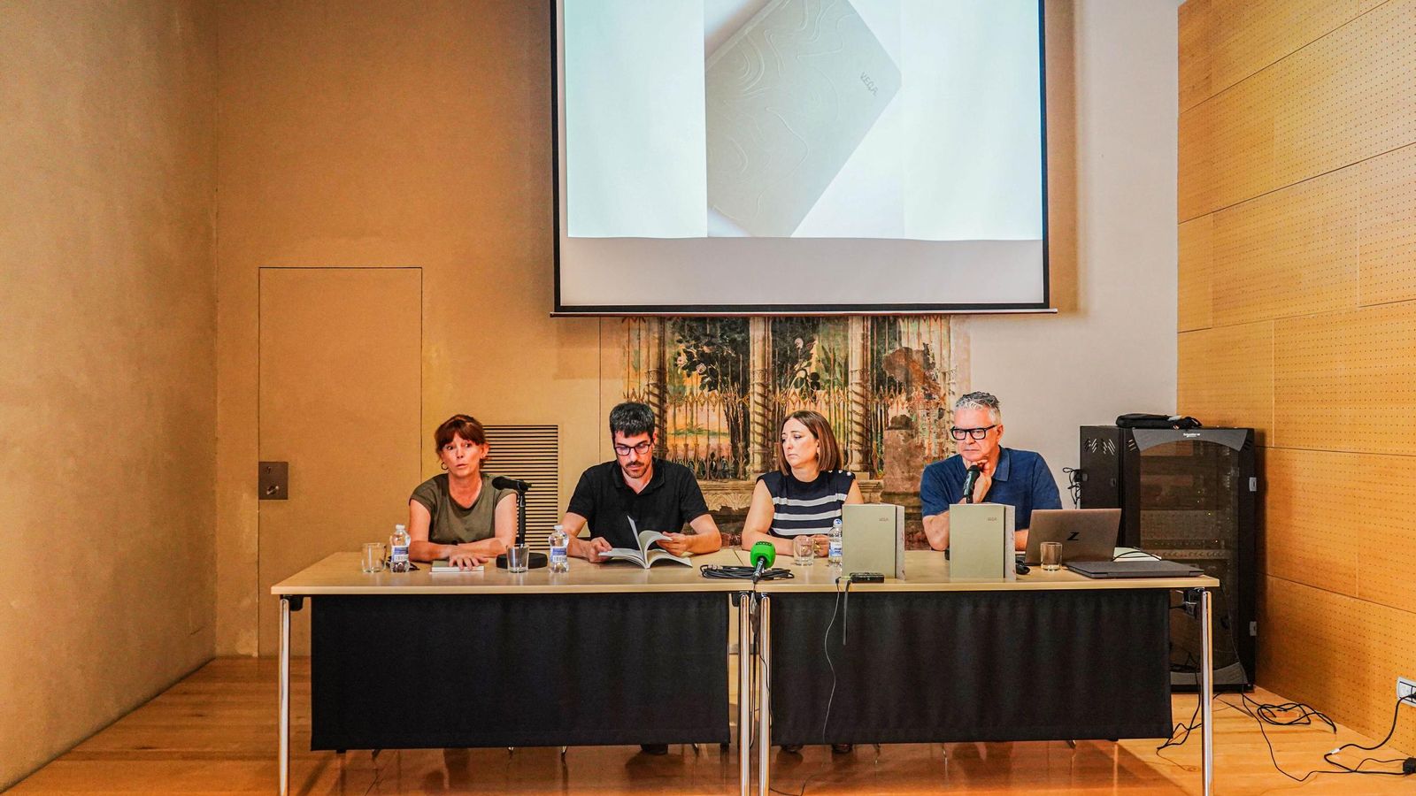 Un momento de la presentación del catálogo