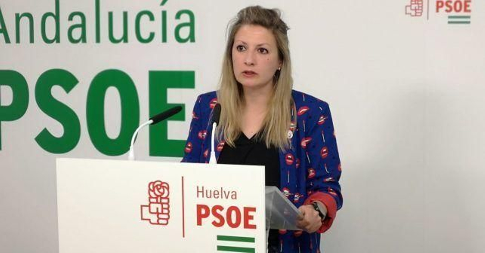 Maite Rodríguez en rueda de prensa.