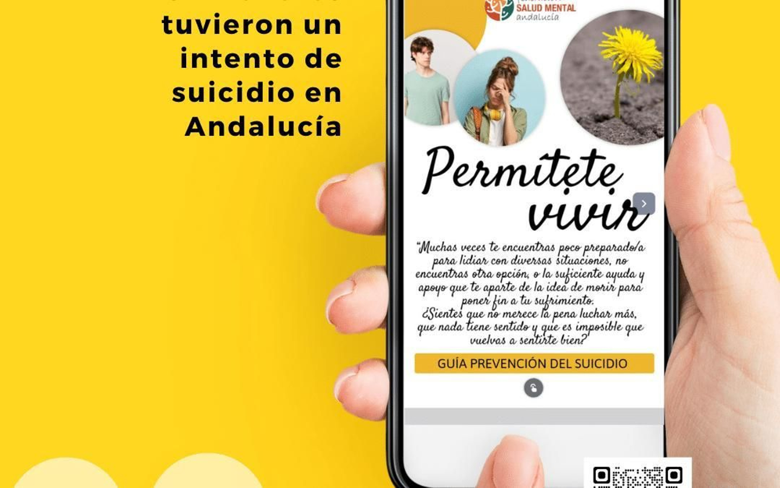 'Permítete vivir', una guía para prevenir los suicidios.