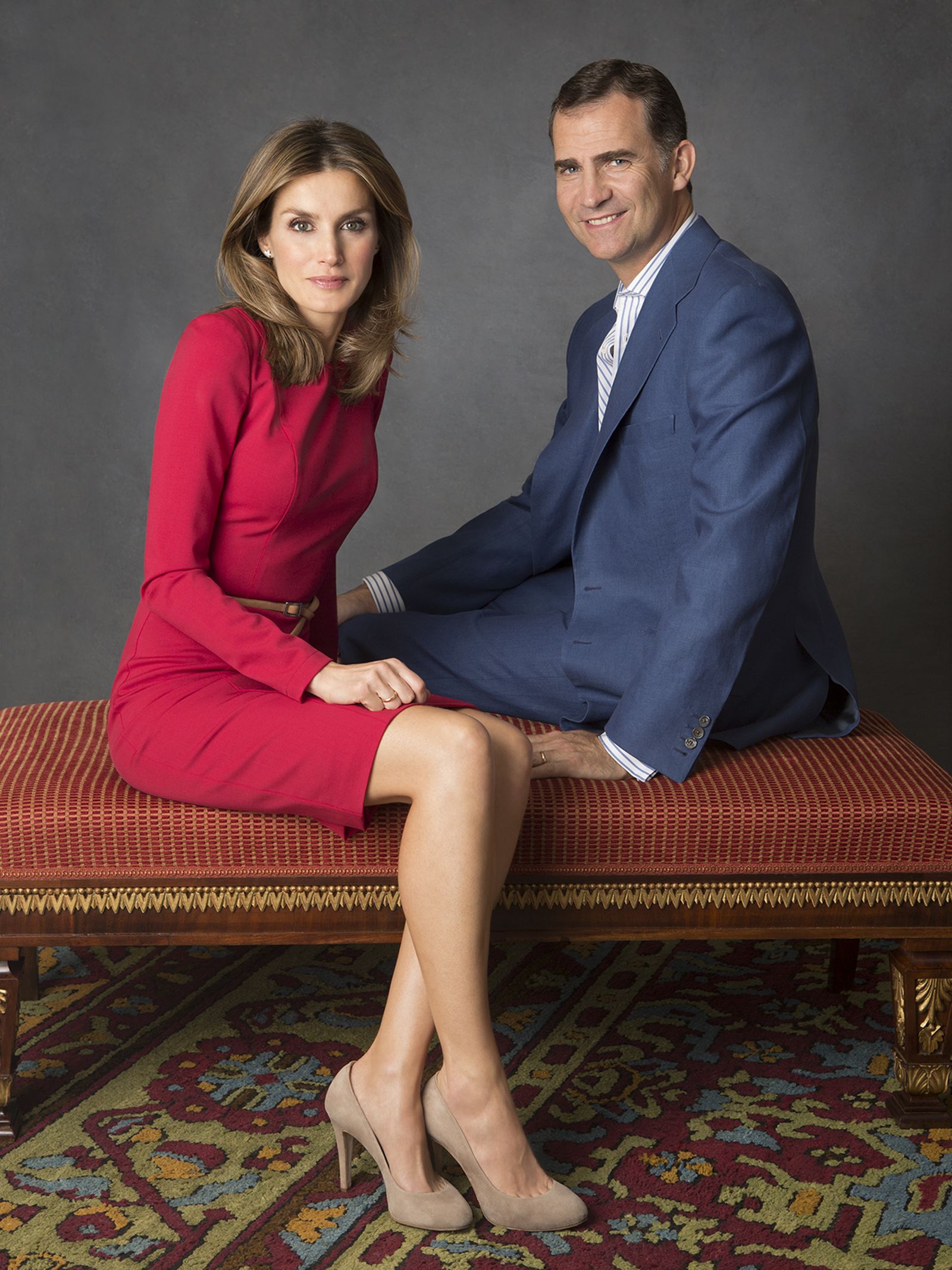 Doña Letizia y don Felipe en una imagen oficial como príncipes