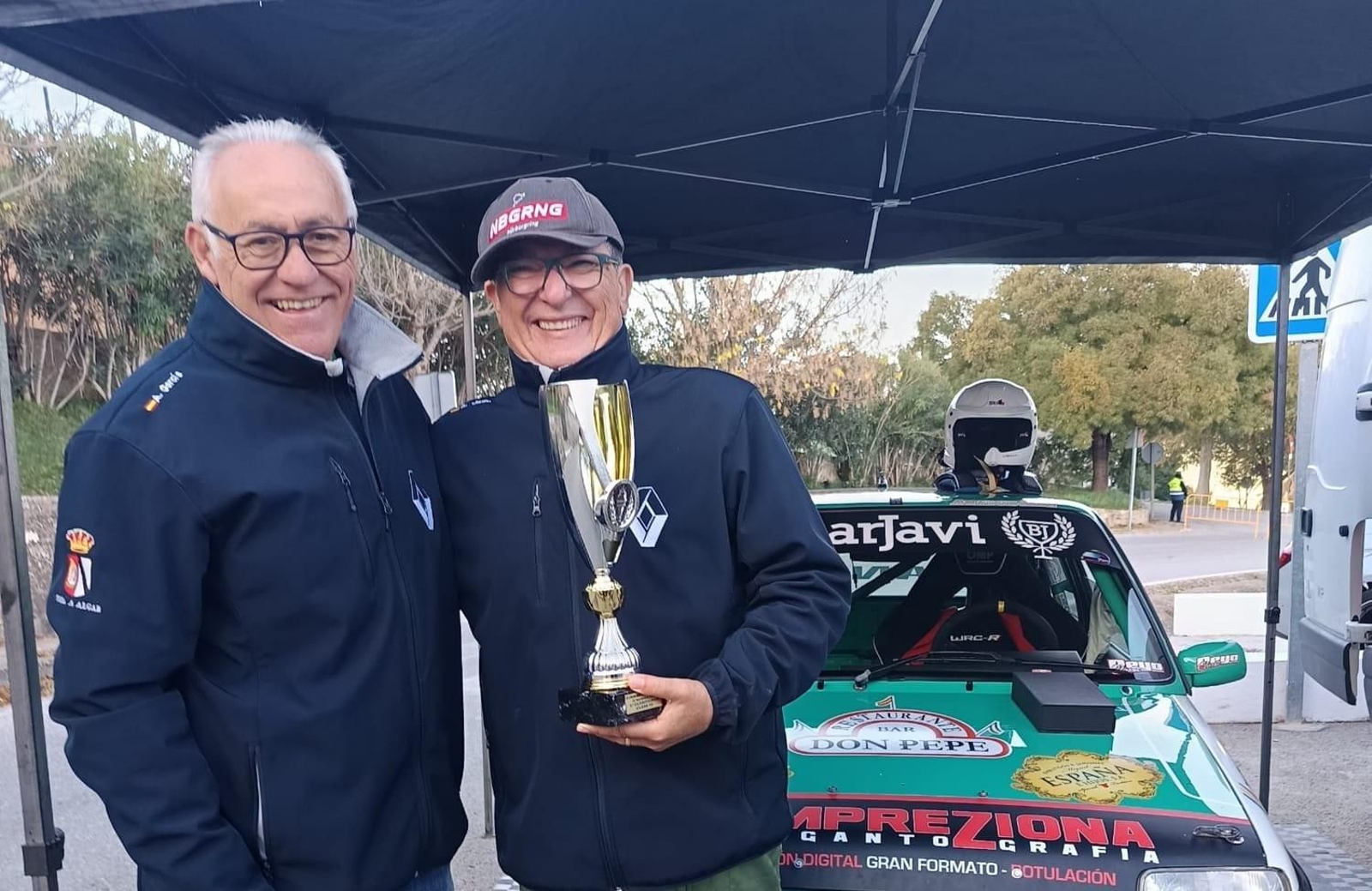 Amador Jaén, en la pasada cronometrada a Zahara.