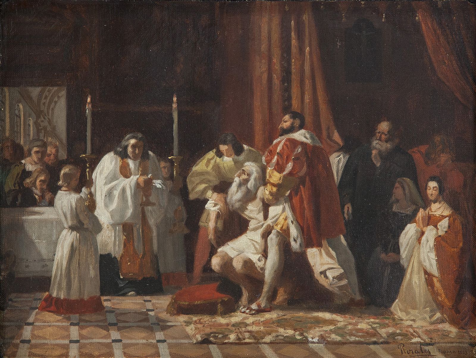 Obra de Eduardo Rosales que se puede ver en el Museo Doña Pakyta.