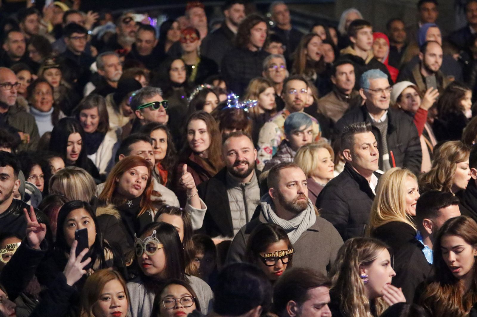 La Fiesta de Nochevieja en Las Tendillas, en imágenes