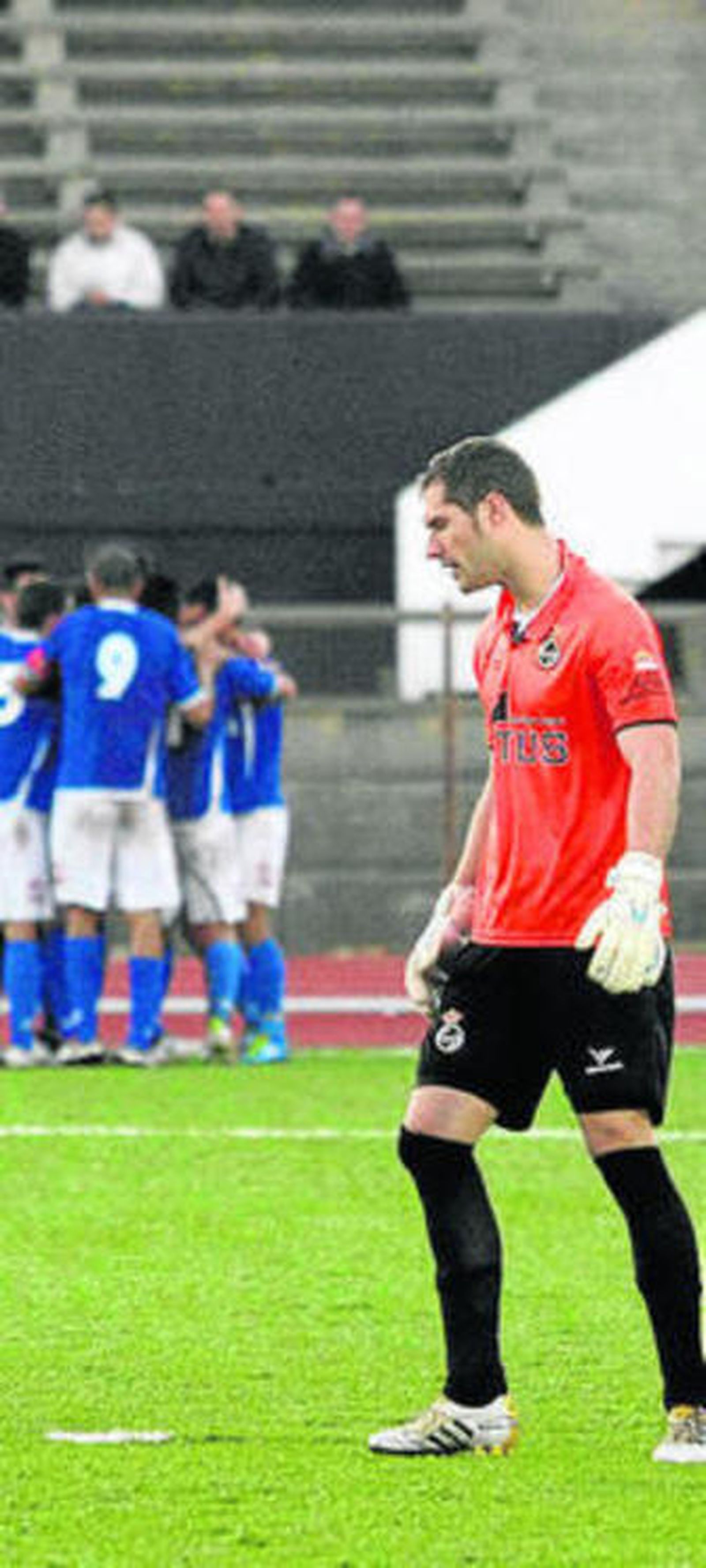 Pagola, desolado tras el 0-1.