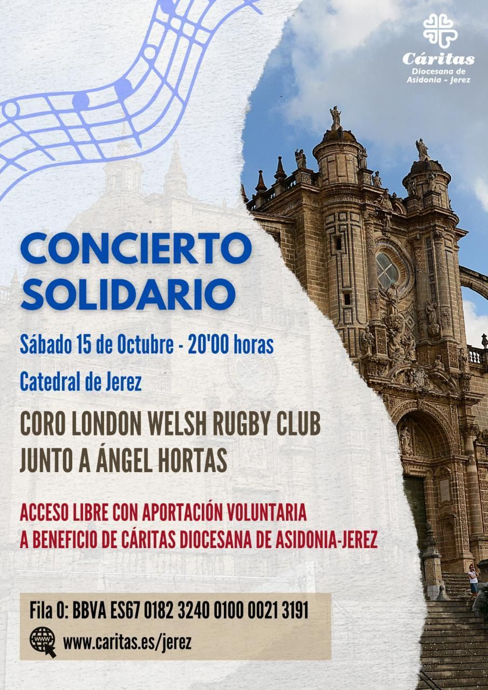Cartel del concierto solidario. Cartel del concierto solidario.