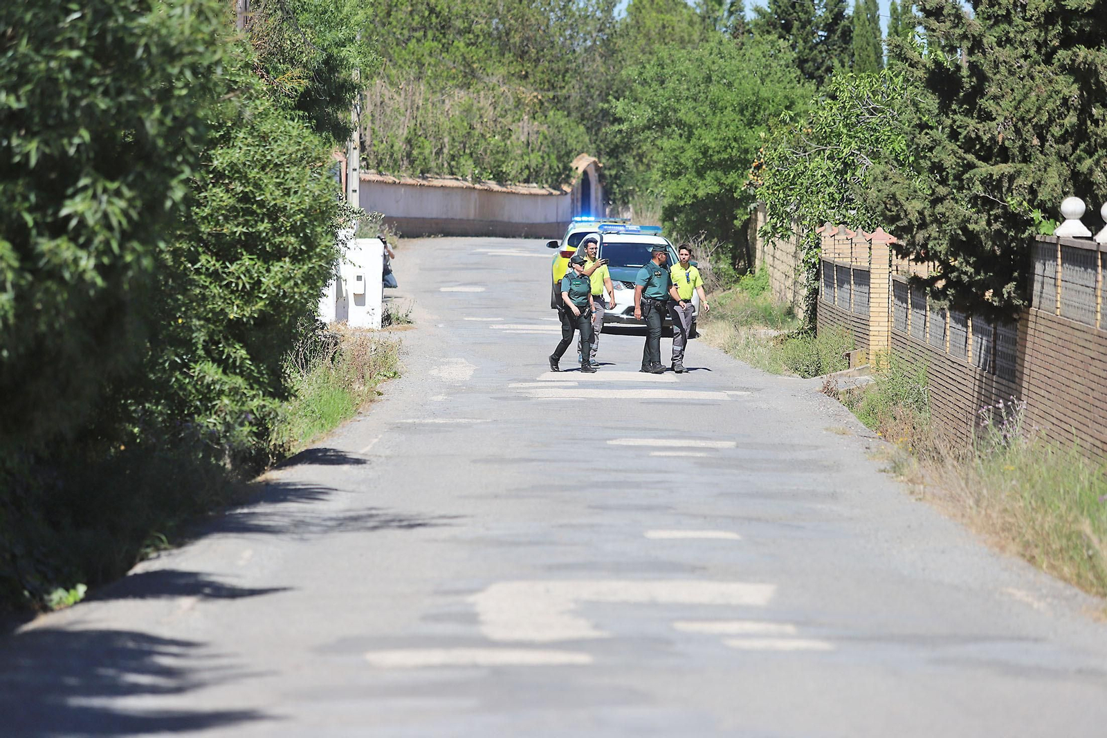 Imágenes del simulacro de incendio forestal que la Junta organiza en Aljaraque