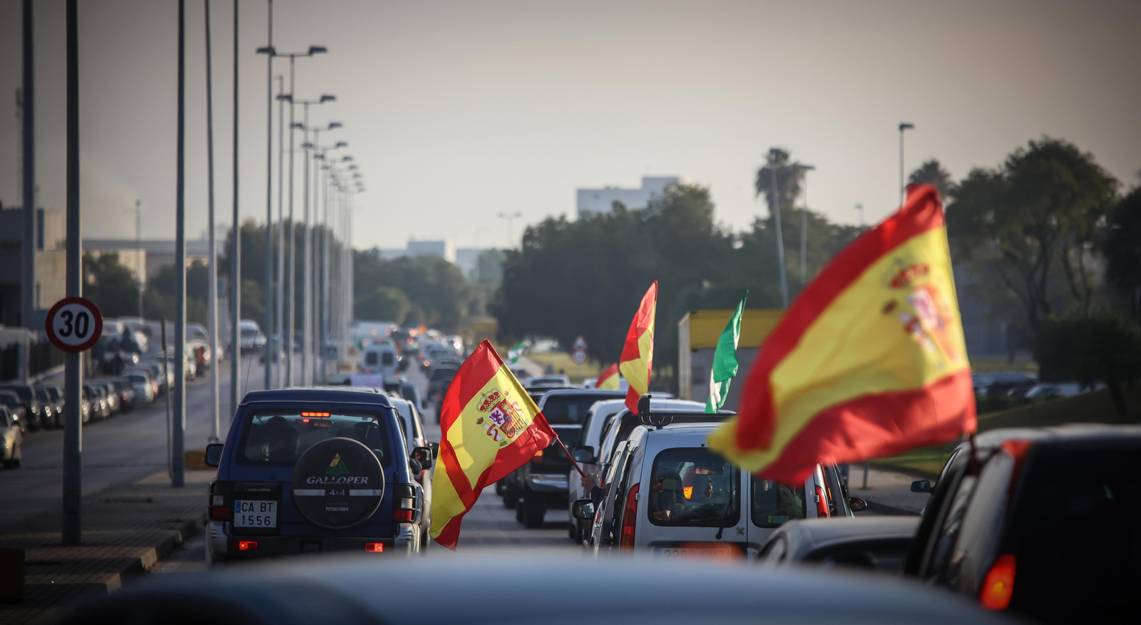 Jerez colapsado por la protesta de agricultores vy ganaderoa