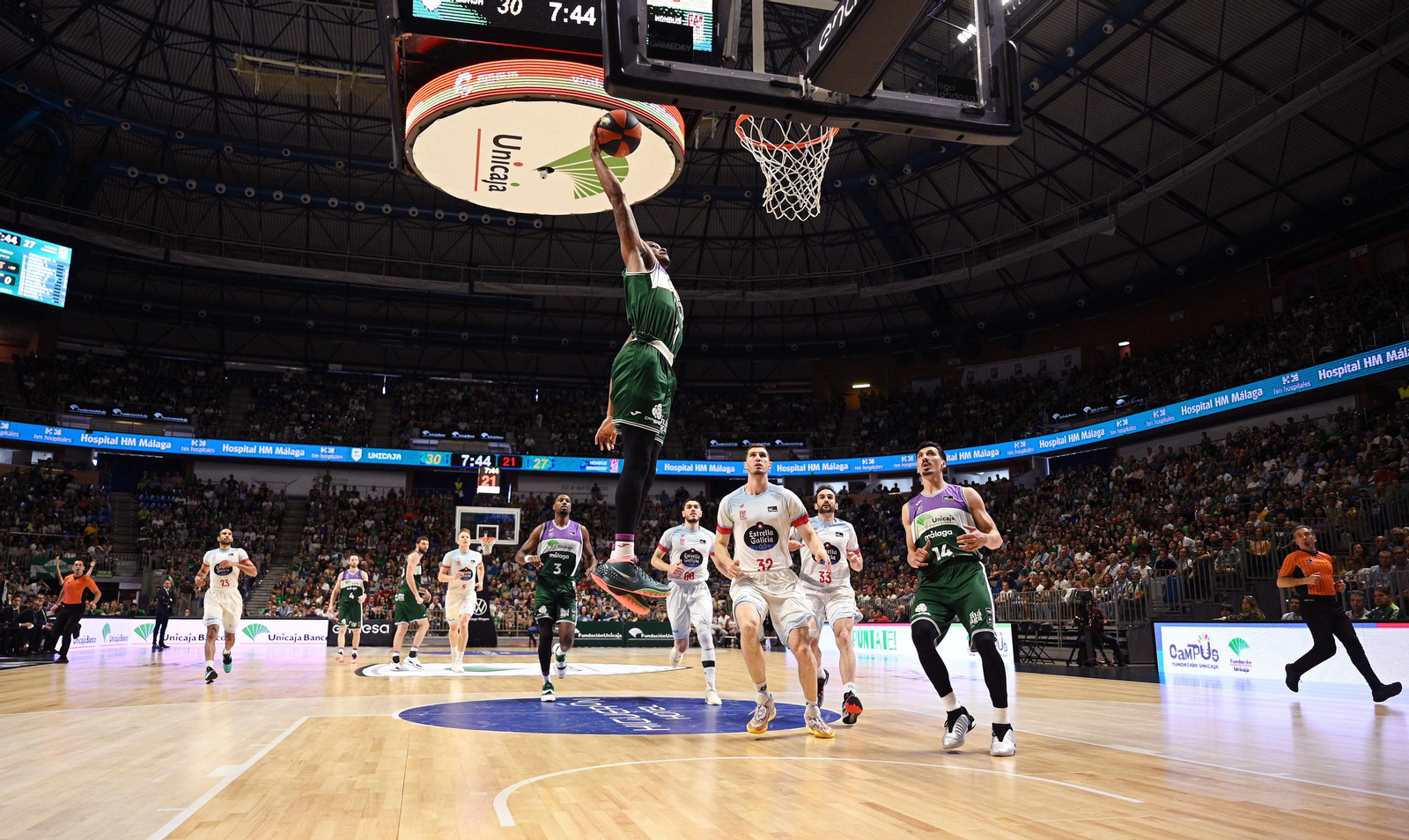 El Unicaja-Obradoiro, en fotos