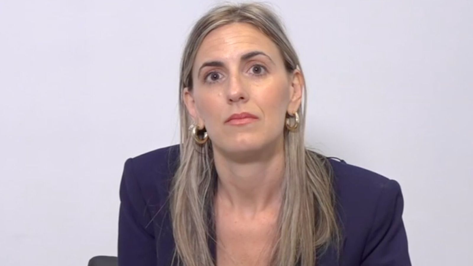 Arancha Suárez Palomino, pareja del actor Luis Lorenzo, durante su intervención en 'El programa de Ana Rosa'.