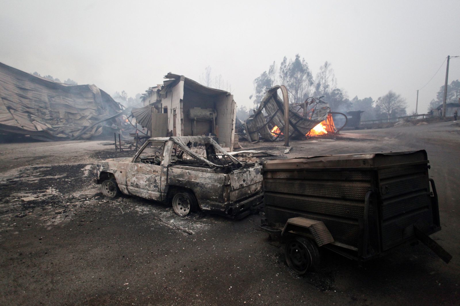 Los incendios declarados en Galicia, en imágenes