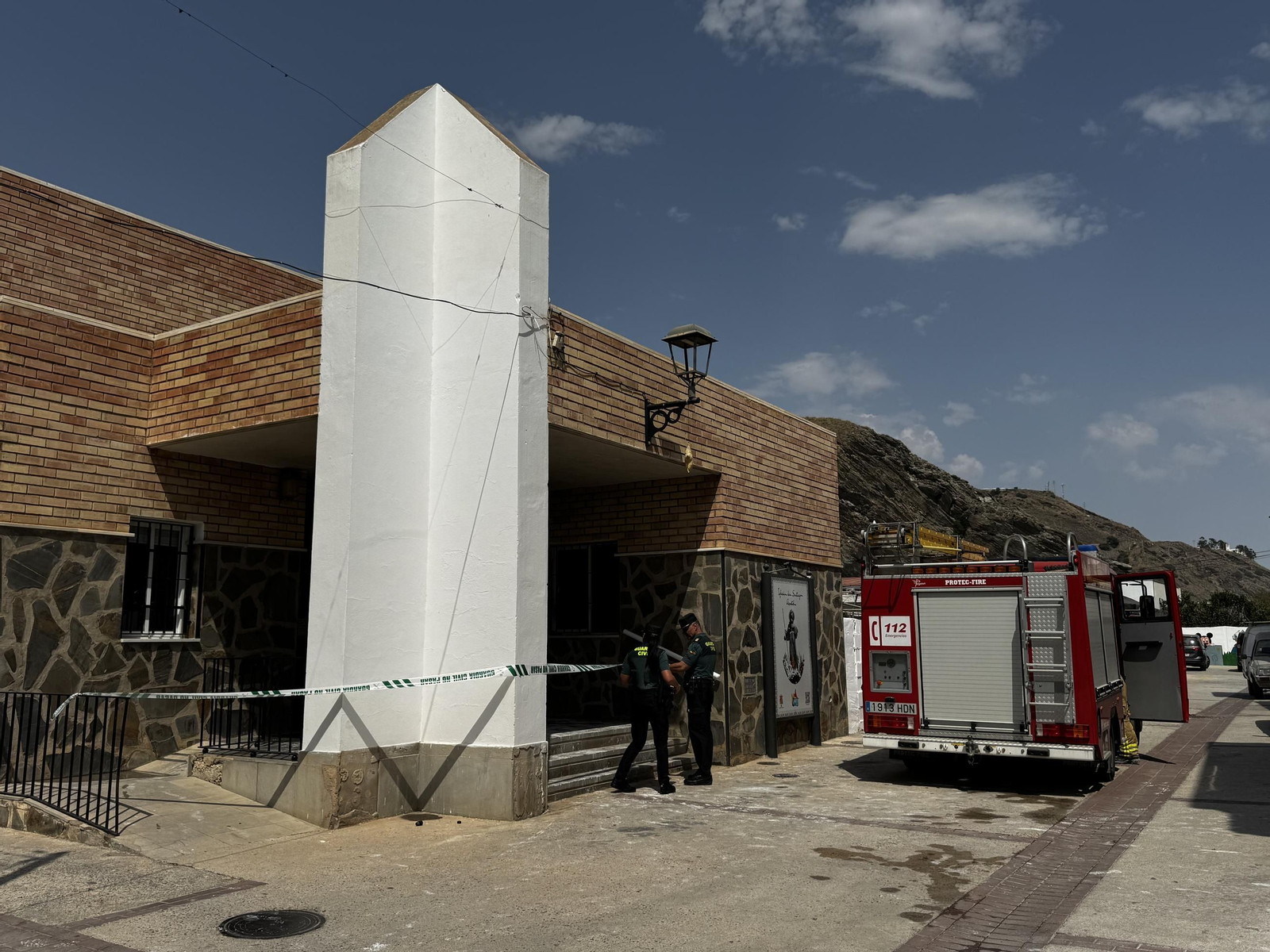 La Guardia Civil ha acordonado la zona