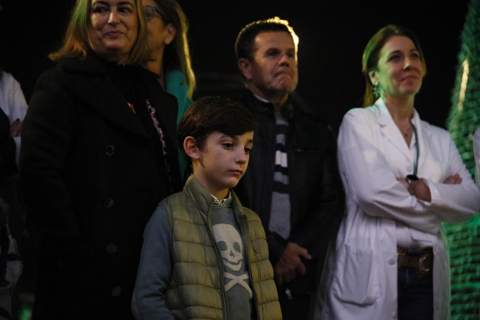 Las imágenes del encendido de la iluminación navideña en el Hospital Torrecárdenas de Almería