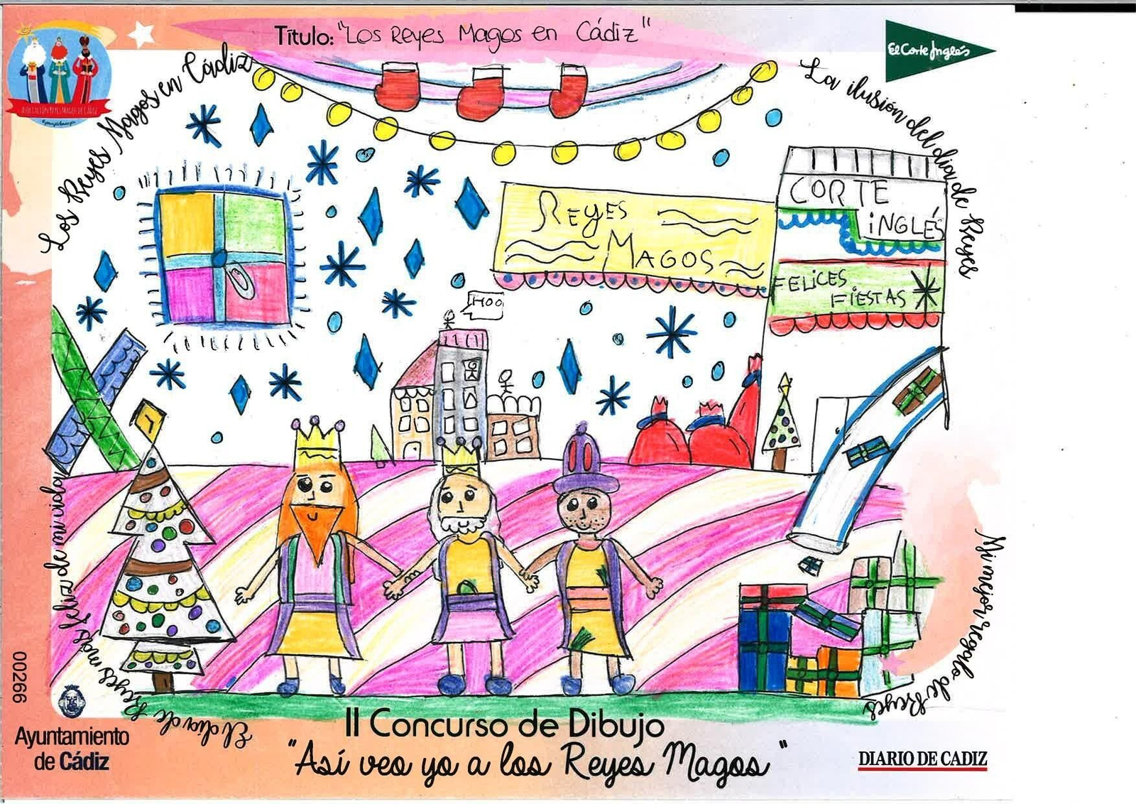 Las felicitaciones finalistas del II Concurso de Dibujo 'Así veo yo a los Reyes Magos'