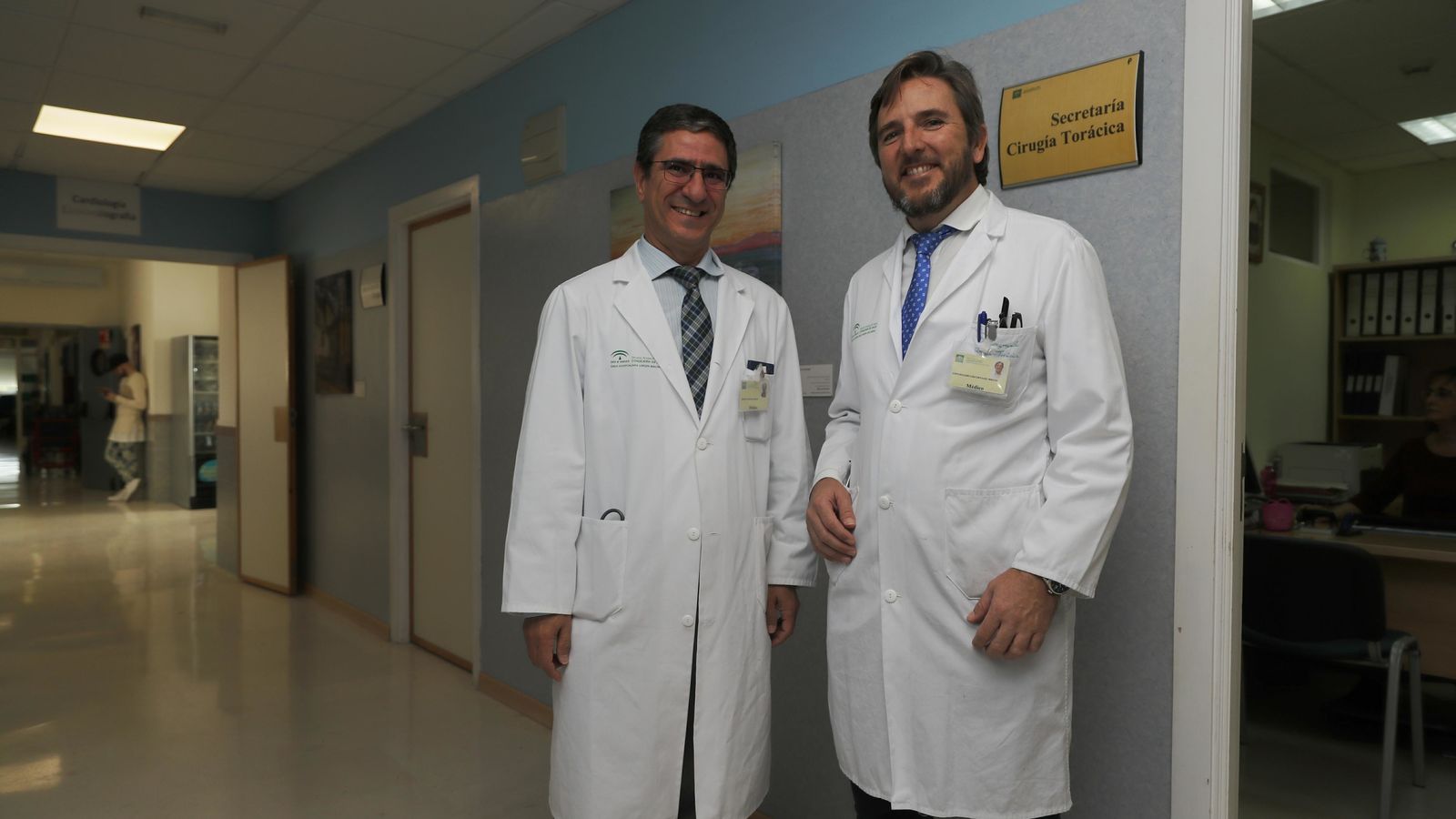 Los doctores Rafael Jiménez Merchán y Miguel Congregado.