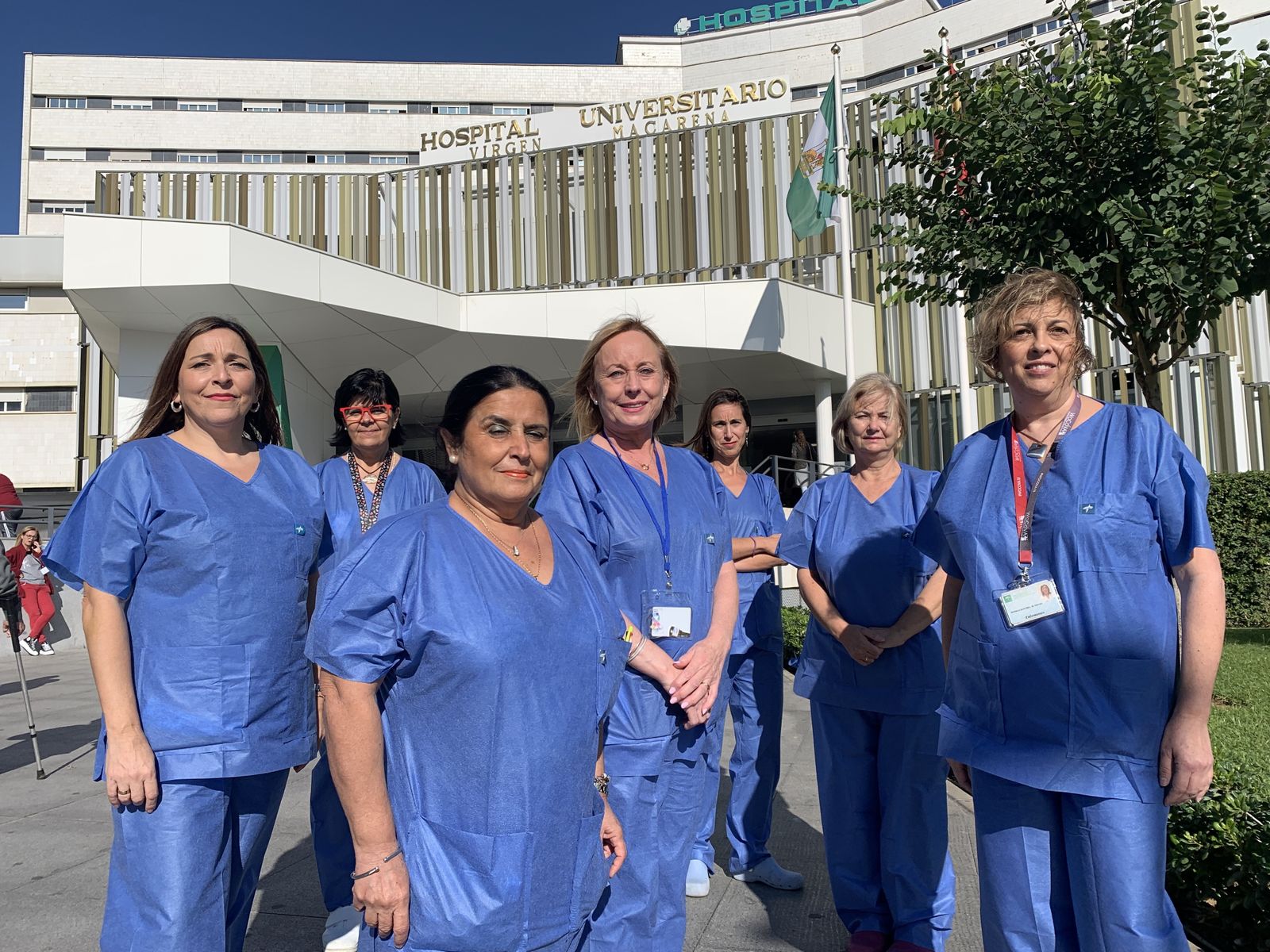 El equipo de enfermería de la consulta de Acceso  Vascular.