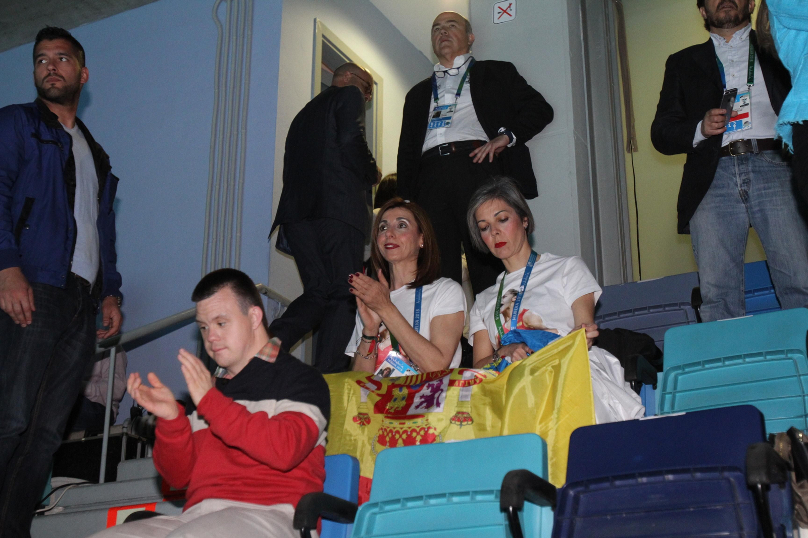 Diversas autoridades quisieron acompañar a la campeona en la gran final.