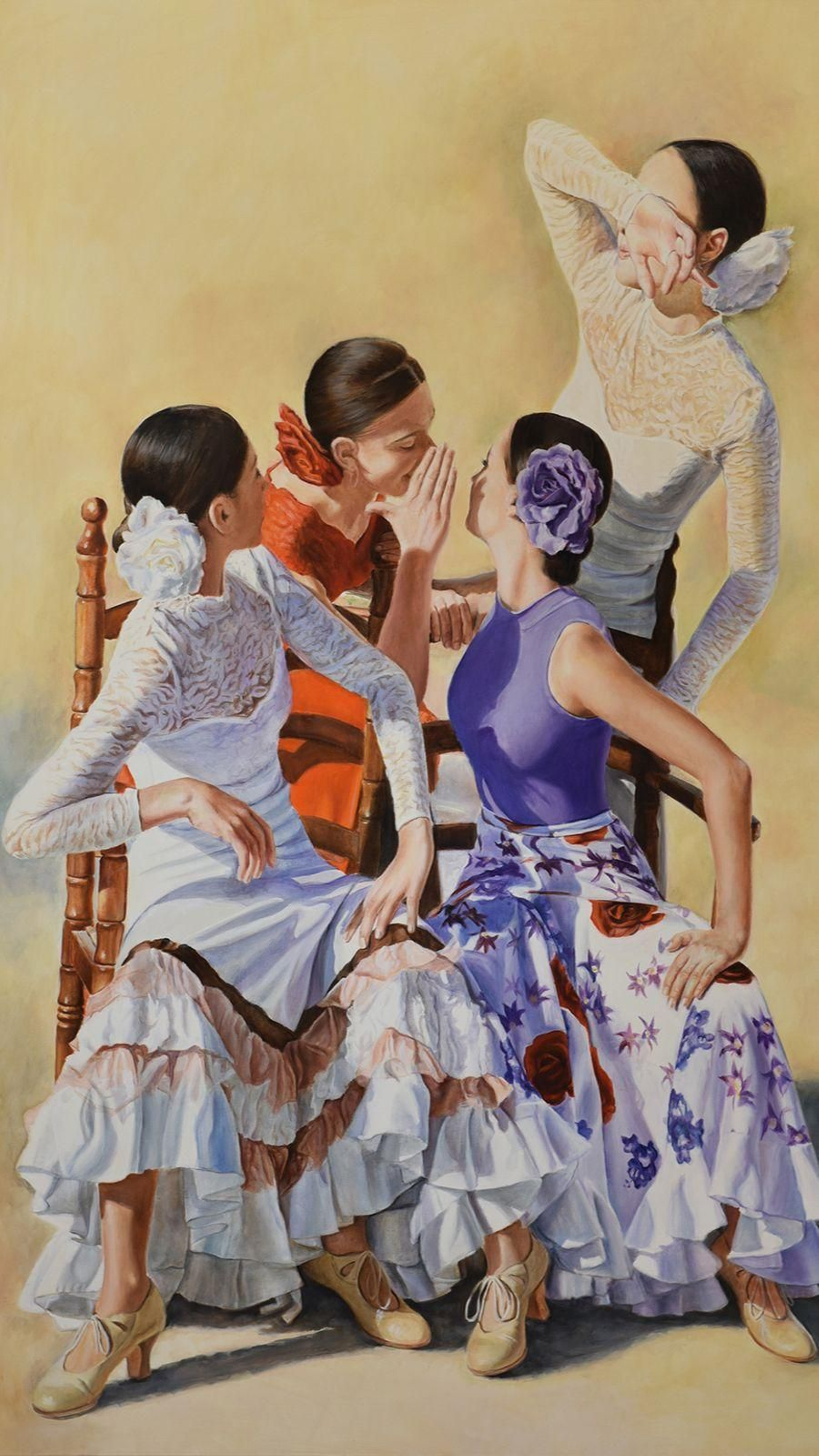 'Susurros'. Oleo sobre lienzo. De Perla Fuertes.