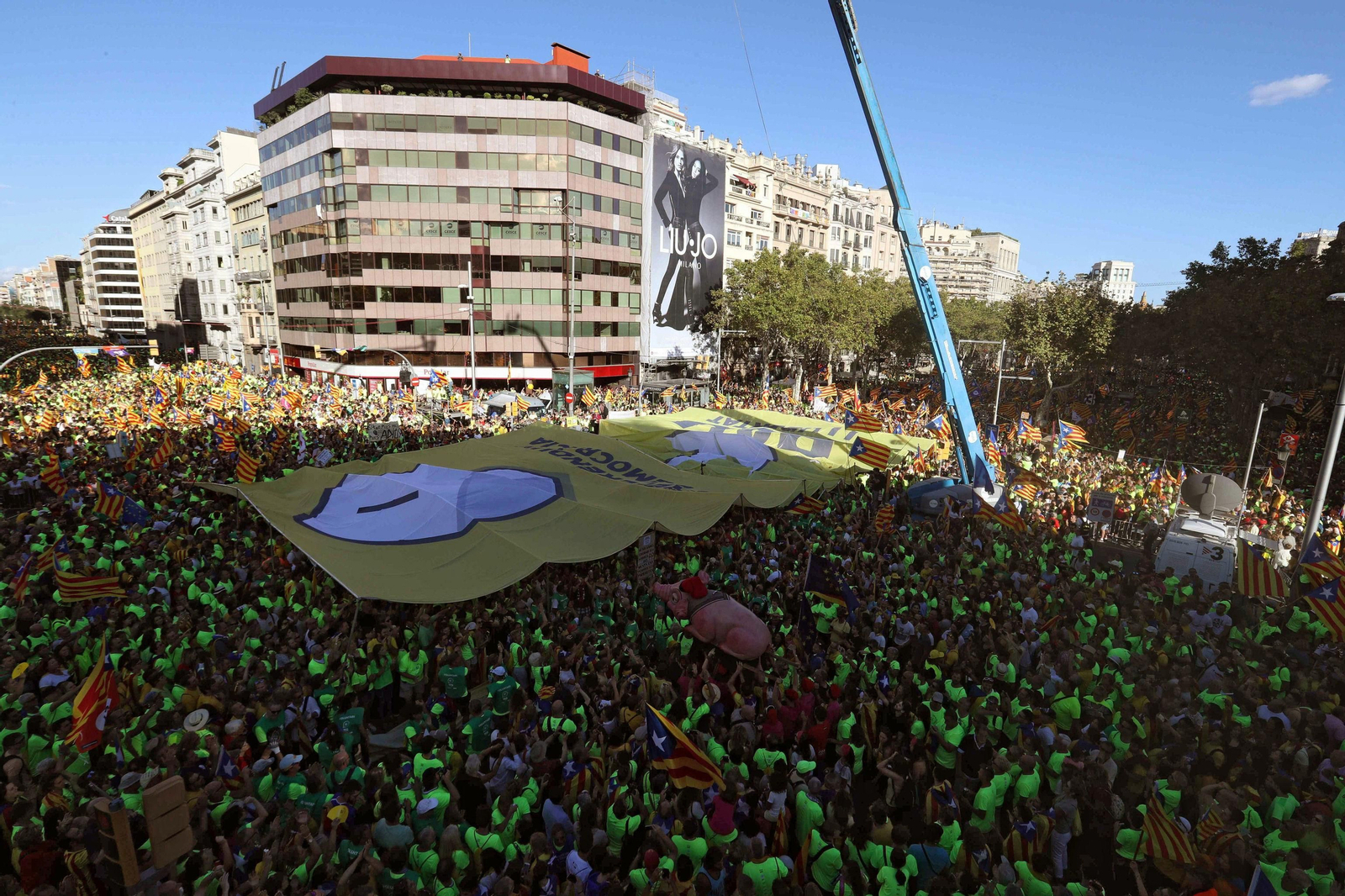 La manifestación independentista de la Diada, en imágenes