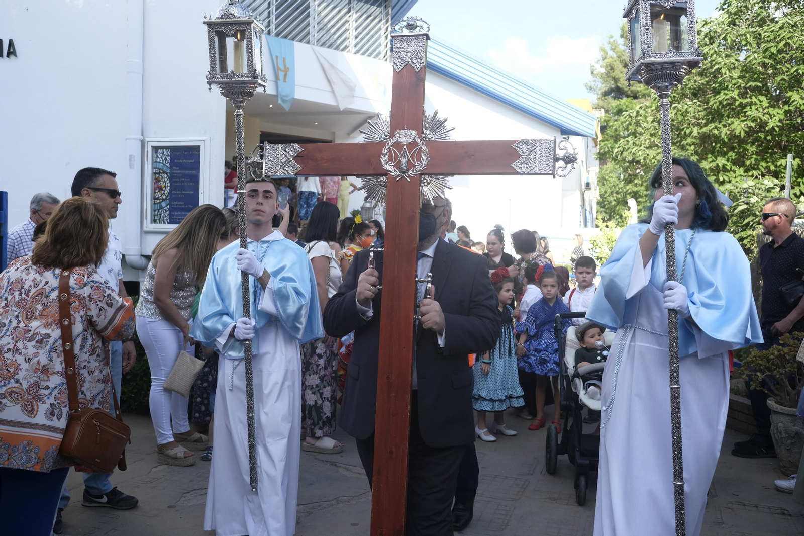 La procesión de la Virgen de Fátima de Córdoba, en imágenes