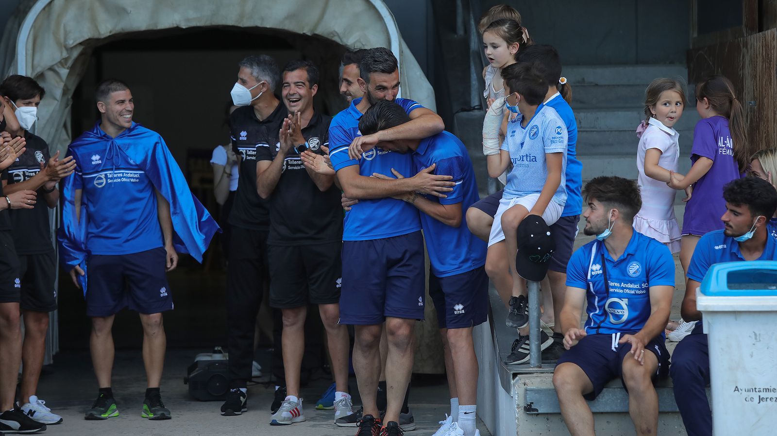 Fiesta del ascenso del Xerez DFC en Chapín