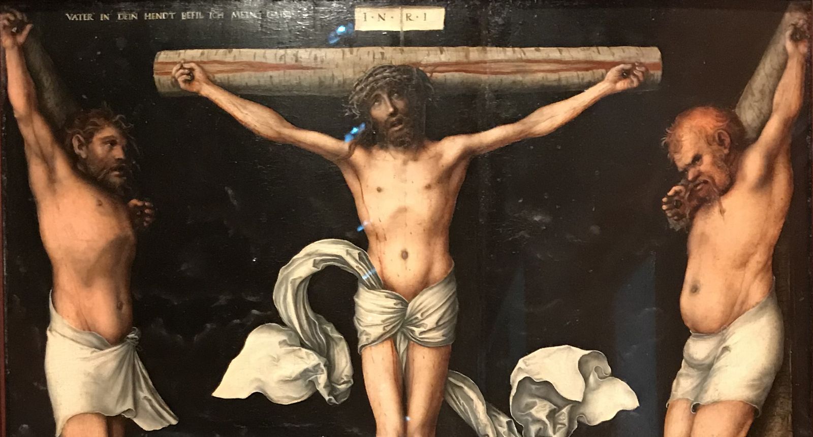 Calvario de Lucas Cranach (1538): detalle