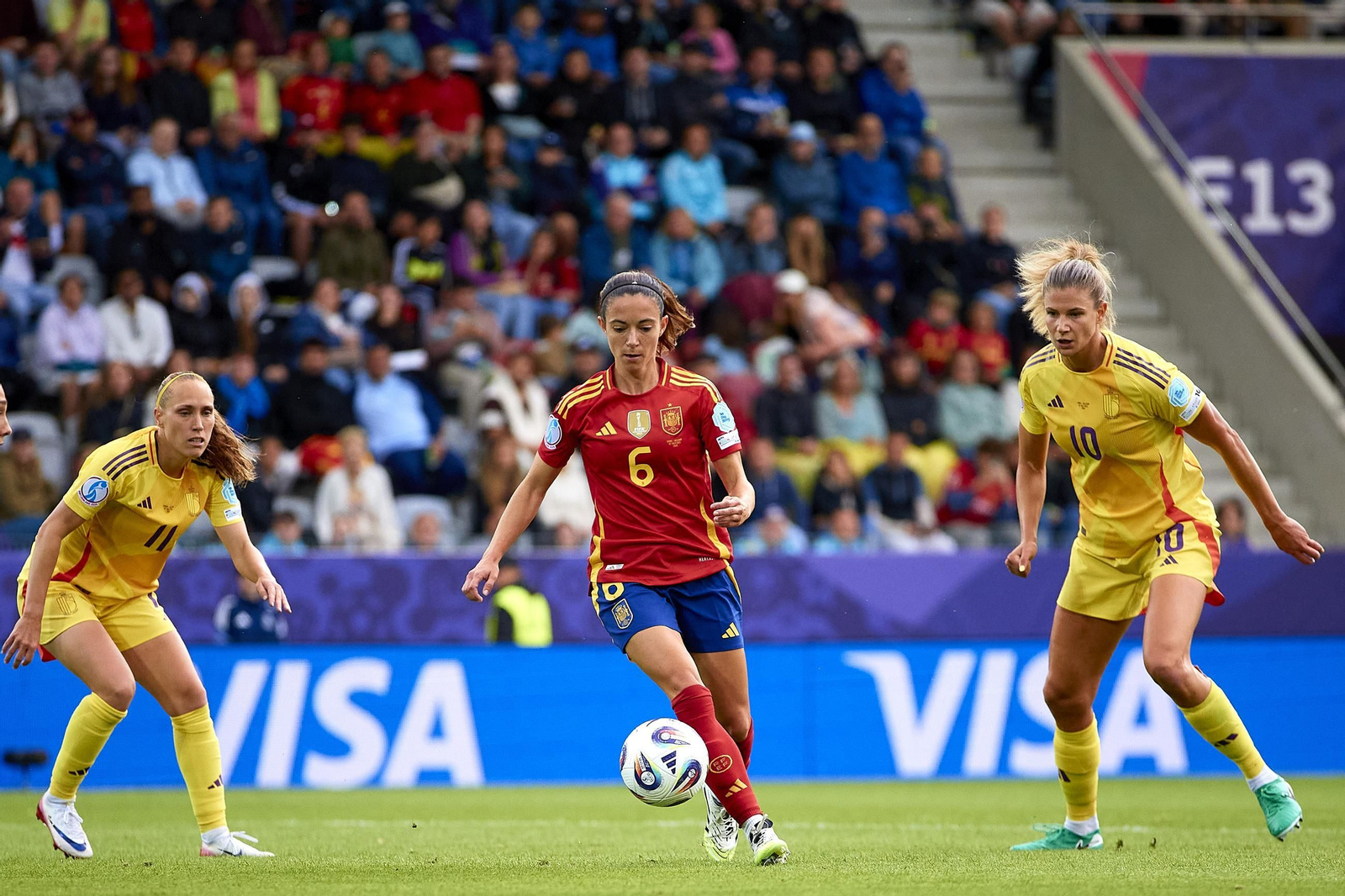 Las fotos de la goleada de España sobre Bélgica en la Eurocopa femenina