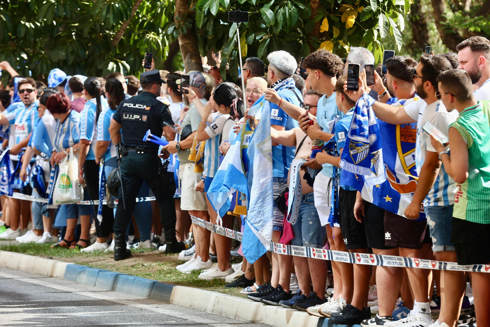 Las fotos de otra exhibición de la afición antes del Málaga-Nàstic