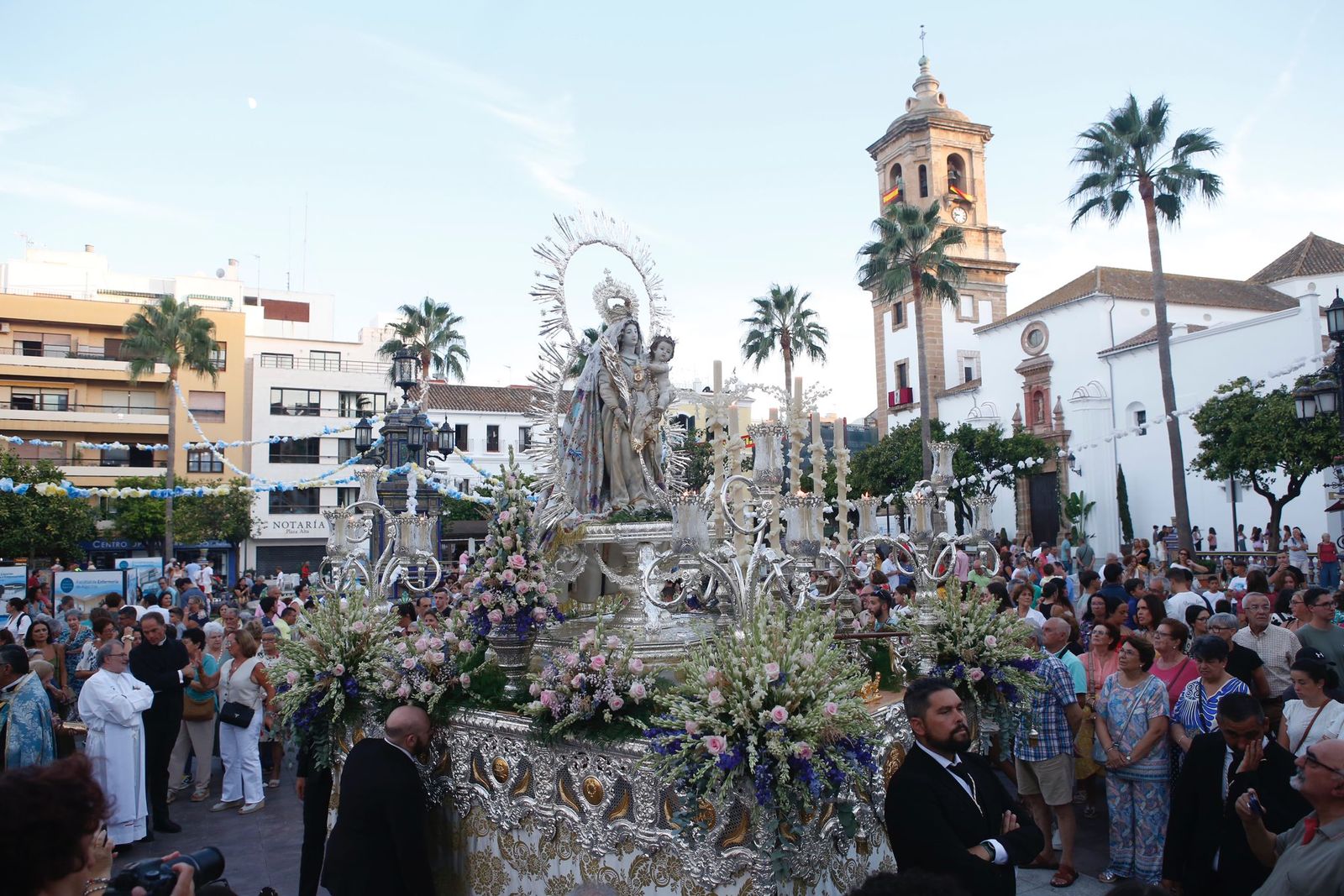 La Virgen de la Palma, en la Plaza Alta.