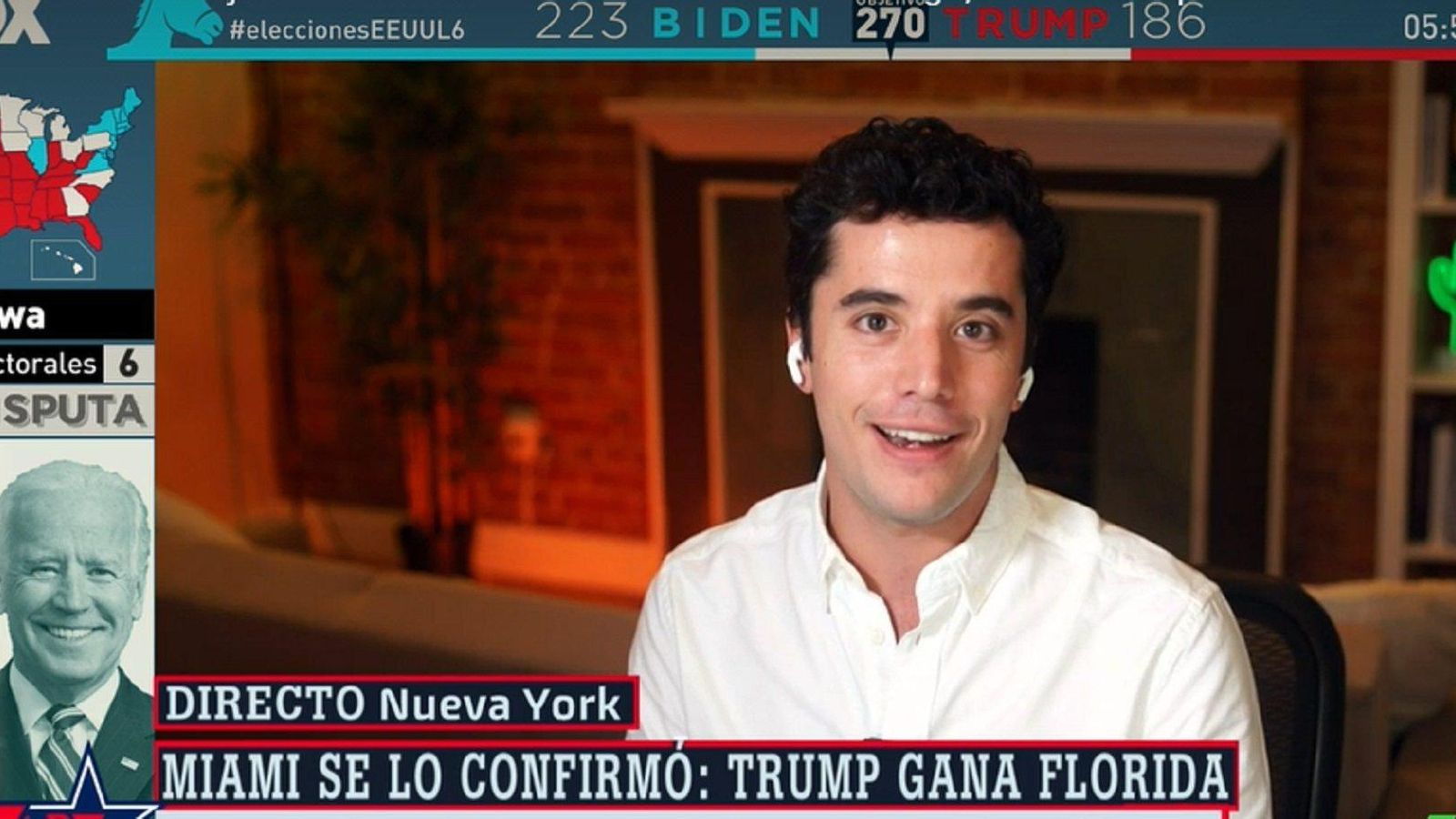 Emilio Domenech saltó a la fama con sus intervenciones con motivo de las elecciones de Estados Unidos.