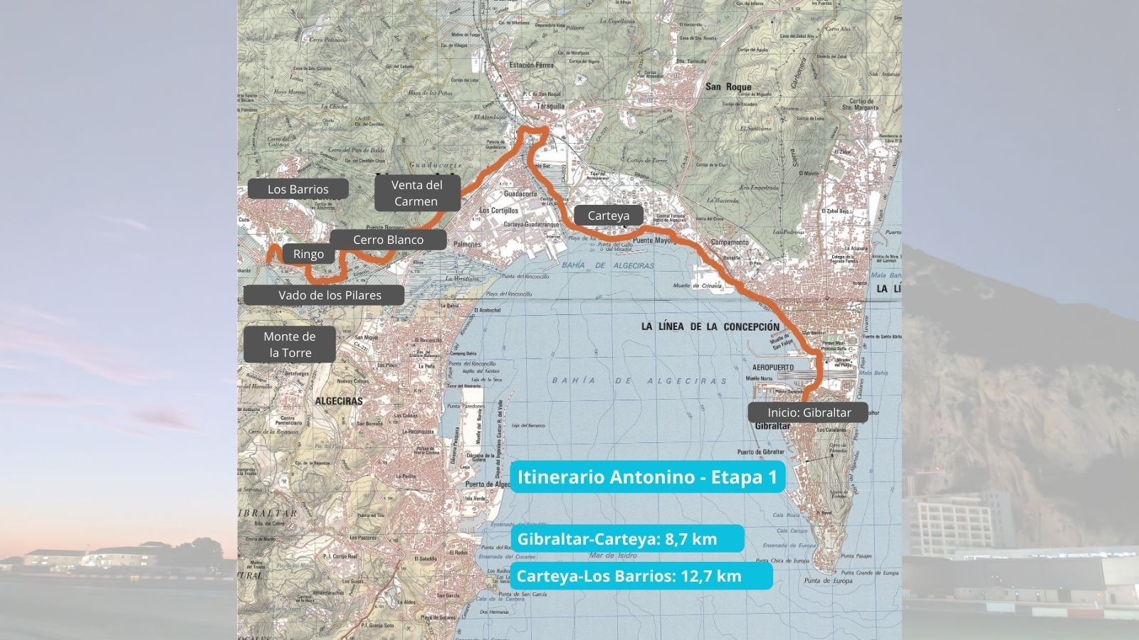 Etapa primera del Itinerario Antonino.
