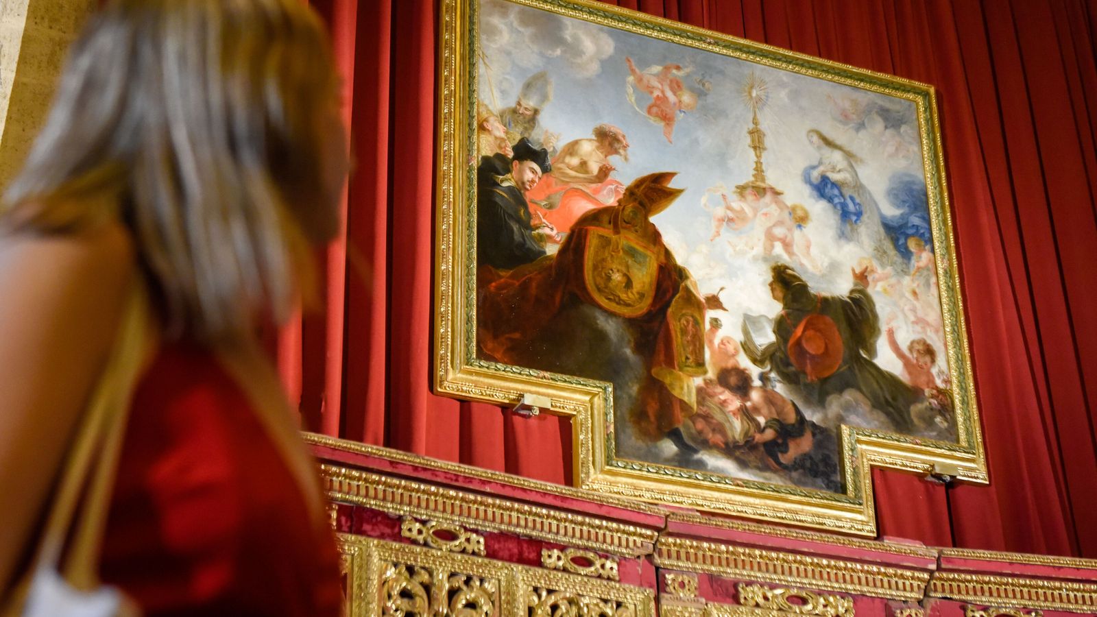 'El Triunfo del Sacramento de la Eucaristía' regresa a la Catedral de Sevilla tras su restauración por el Prado.