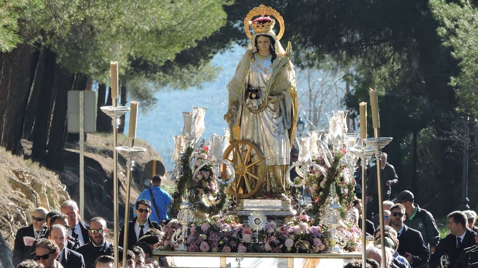Santa Catalina durante su procesión el pasado año.