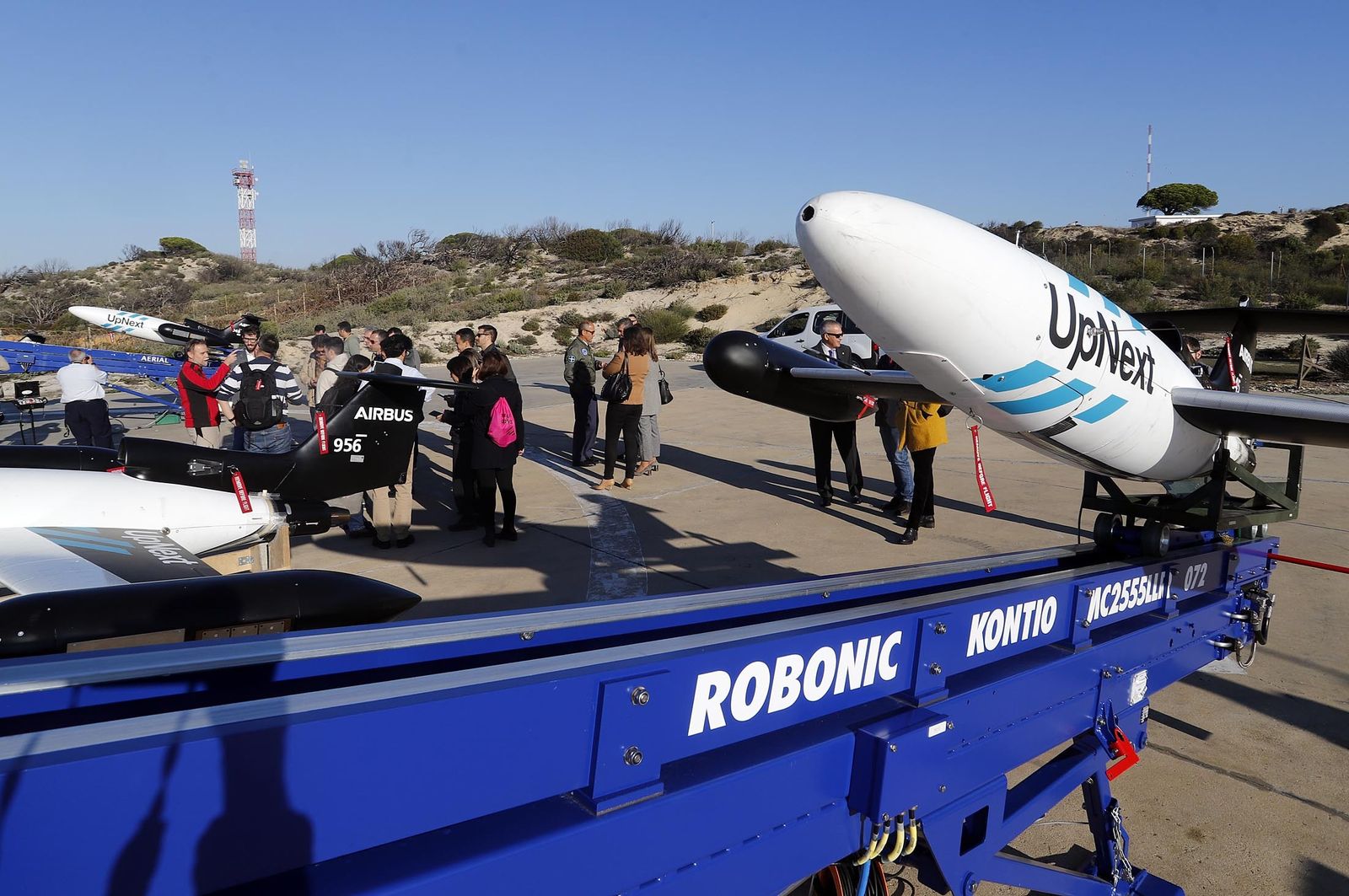 Imágenes del ensayo del demostrador Auto´Mate en el INTA, Huelva