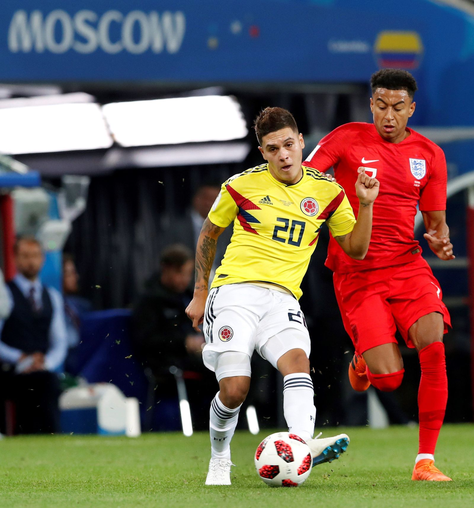 Las imágenes del Colombia-Inglaterra