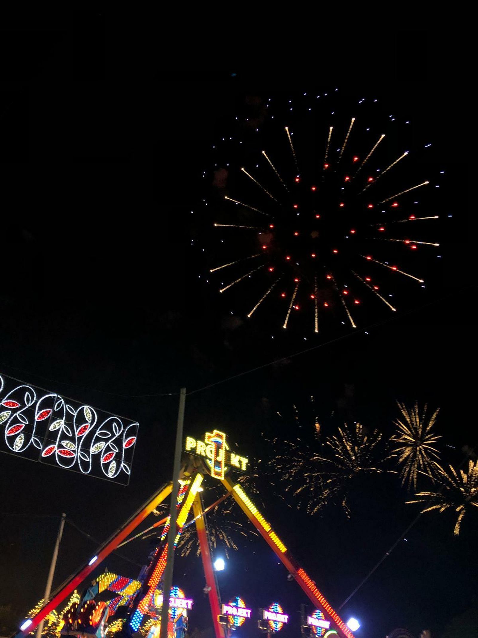 Fuegos artificiales feria de Puerto Real