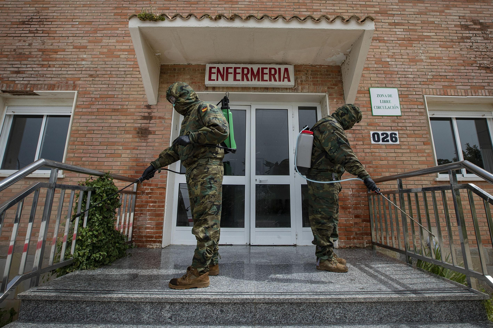 Dentro de la Operación Balmis con las unidades de Camposoto