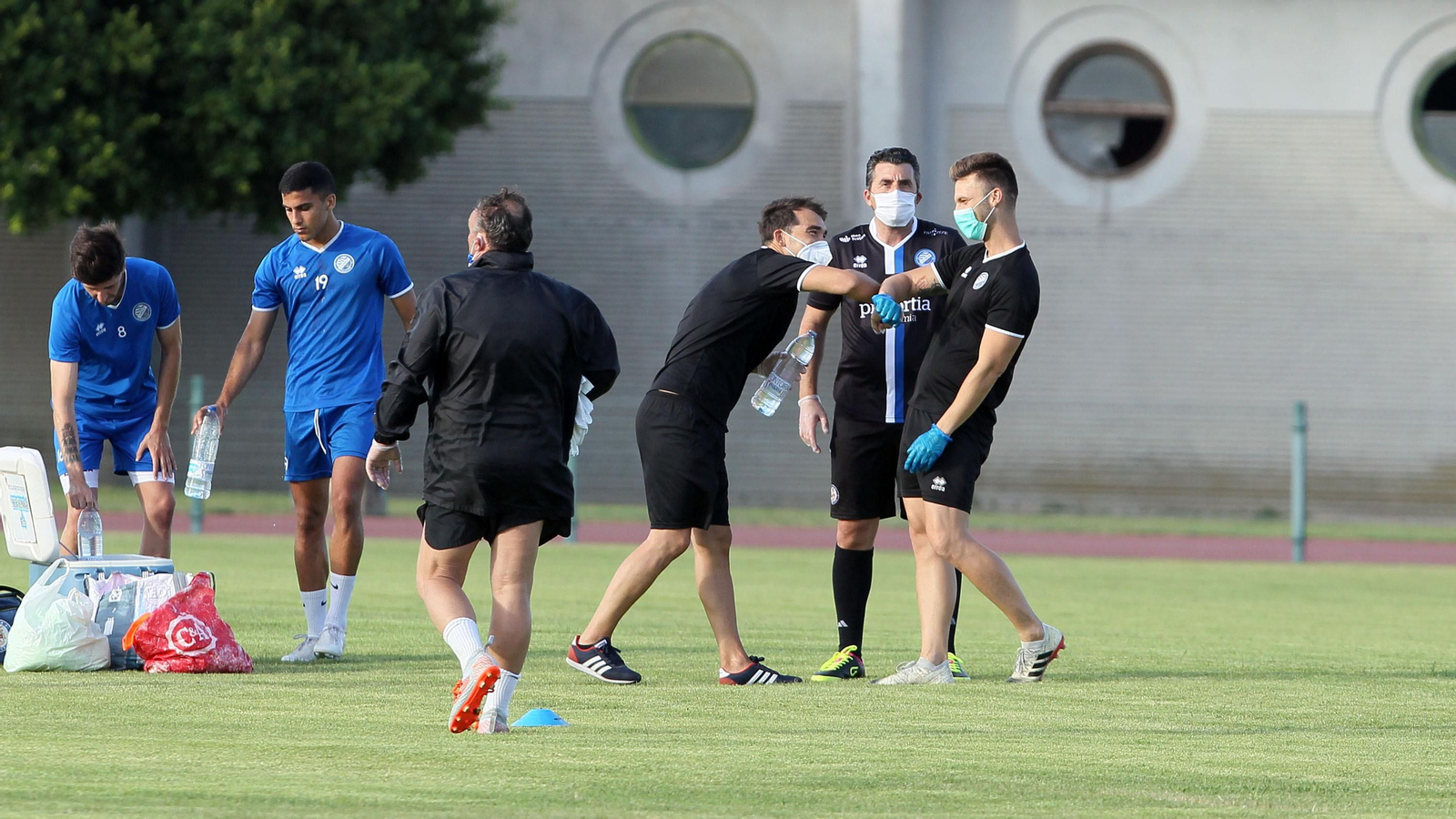 Primer entrenamiento del Xerez DFC en el Pepe Ravelo