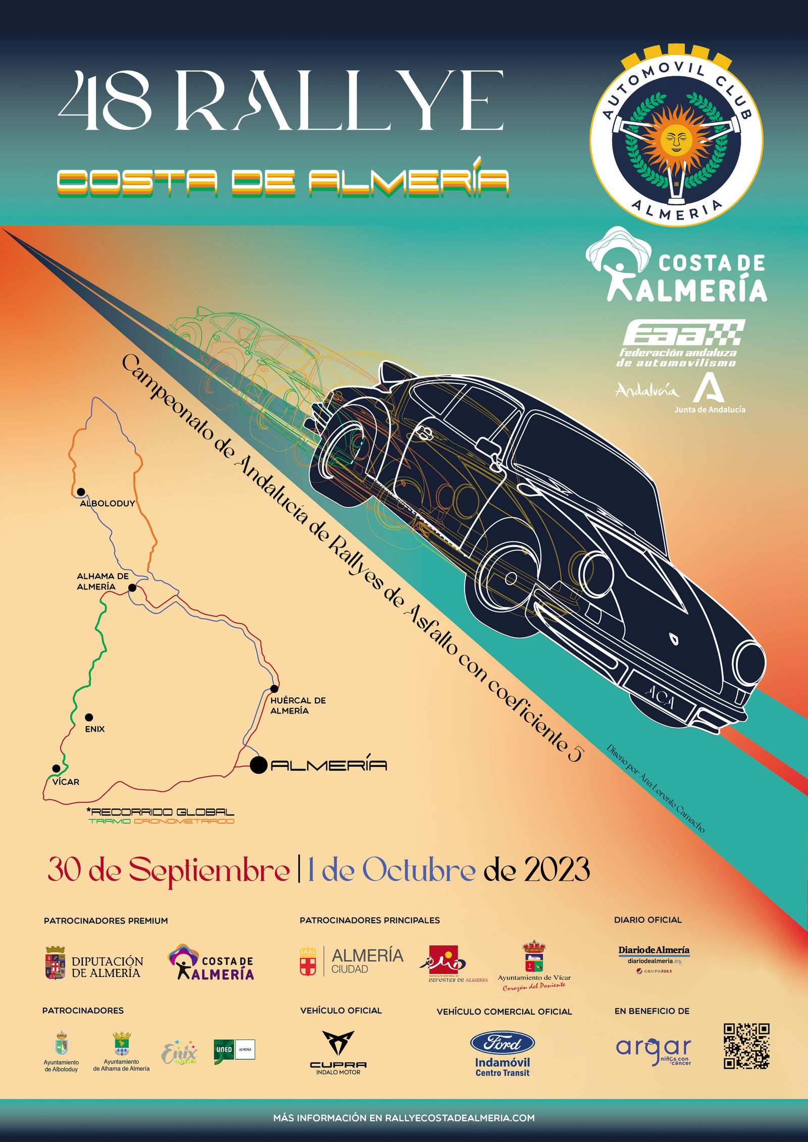 Cartel oficial del XLVIII Rallye Costa de Almería