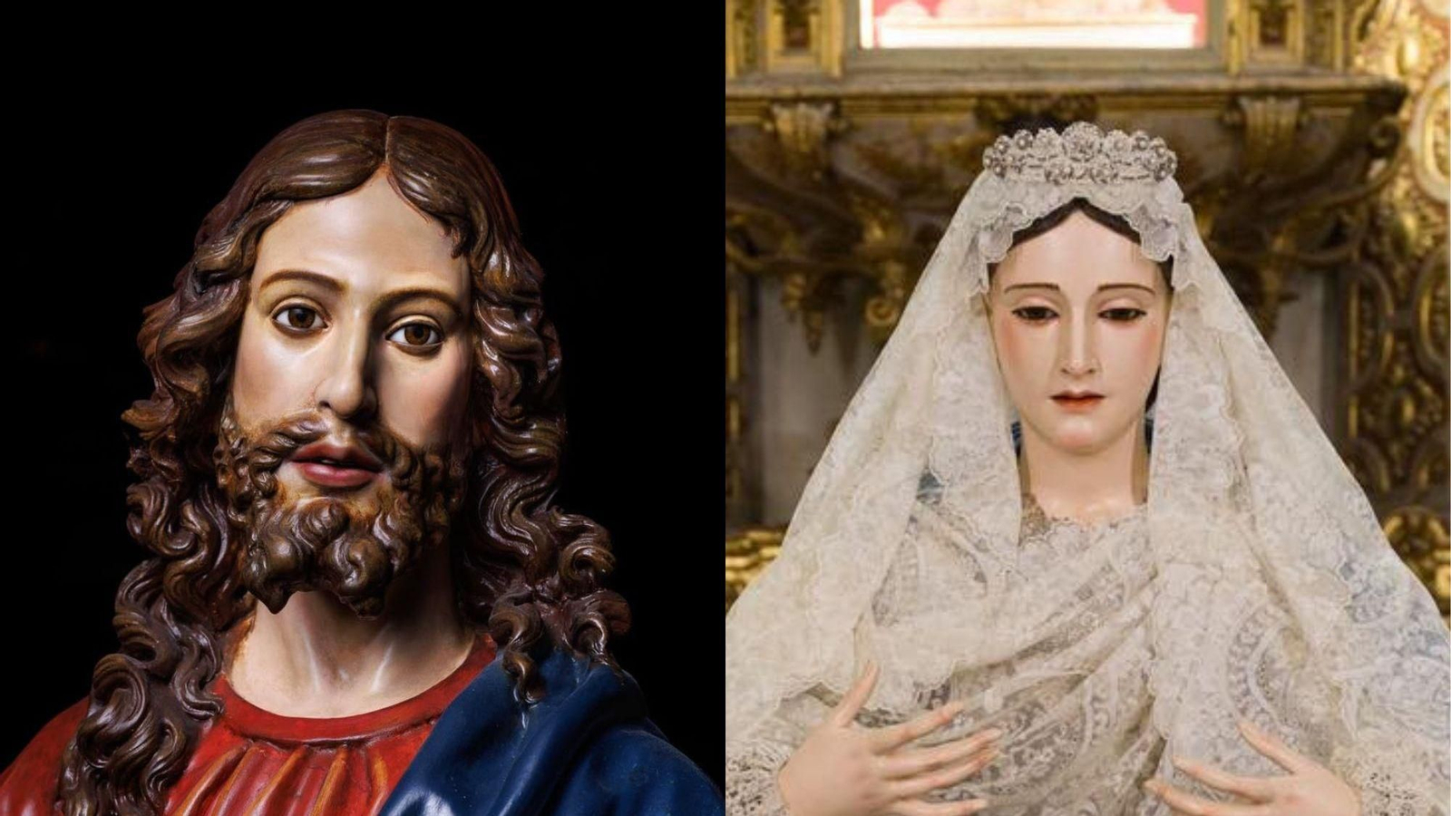 Señor de la Santa Cena Sacramental y la Virgen de la Victoria de Granada tras su restauración, Septiembre 2025