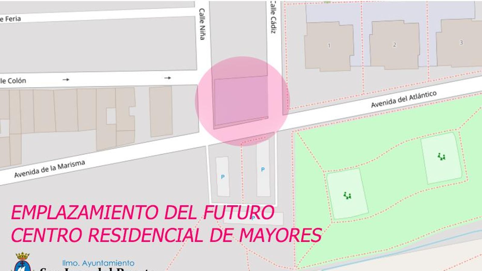 El emplazamiento de la futura residencia.