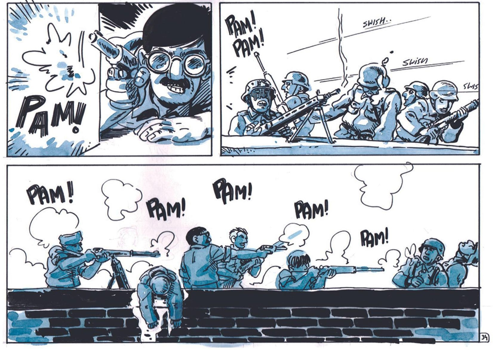 Unas viñetas de la obra.